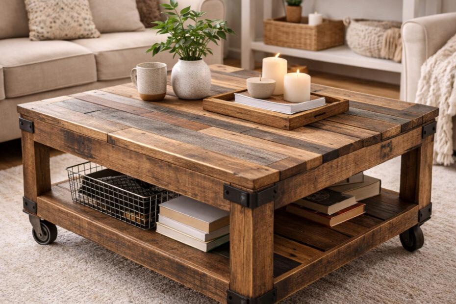 Mesa de Centro Reciclada: Diseño Creativo con Materiales Eco-Amigables