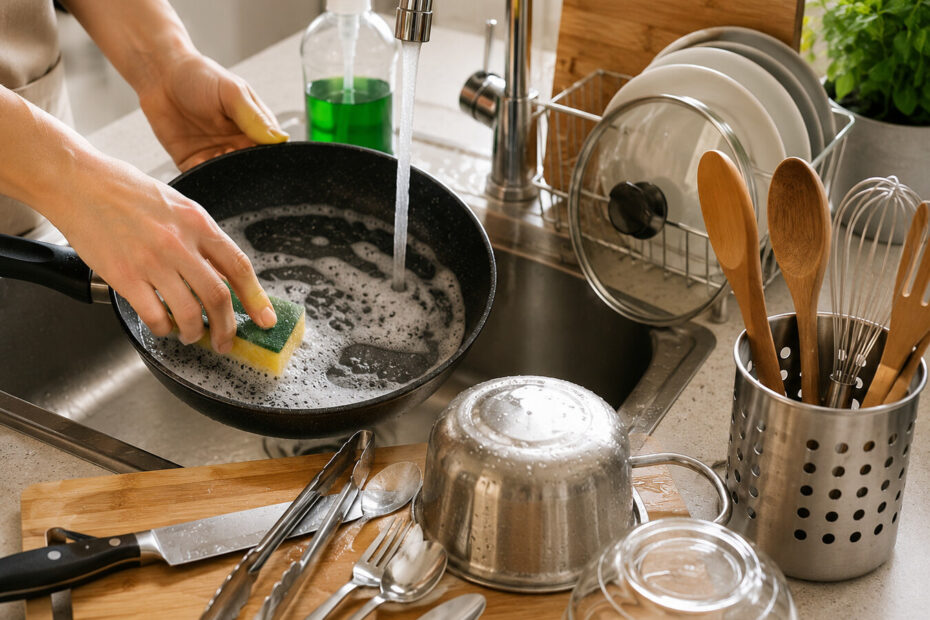 Limpieza Eficaz de Utensilios de Cocina: Trucos y Consejos